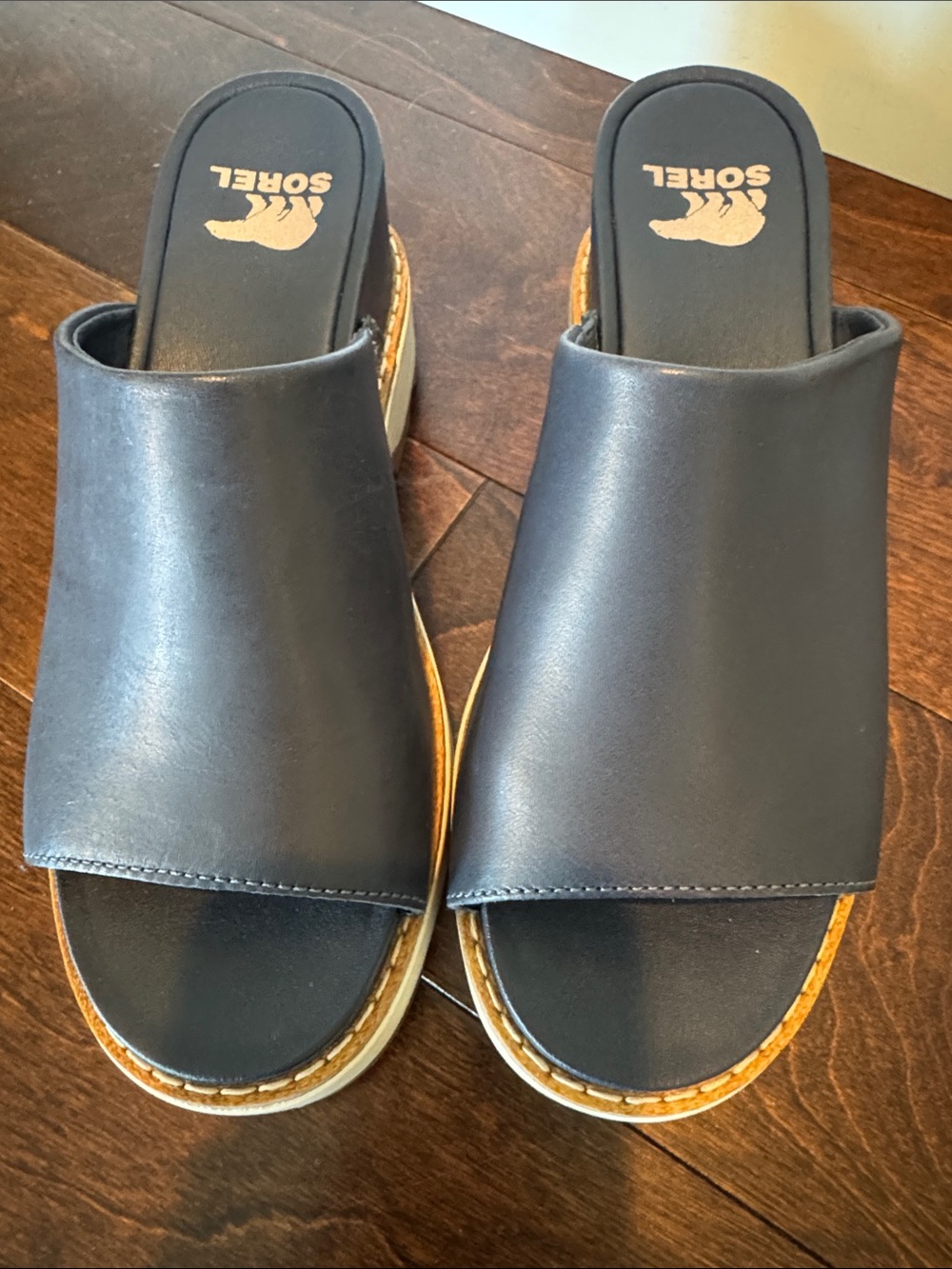 JOANIE IV SLIDE - INDIA INK - LEATHER - Picture 10 of 13